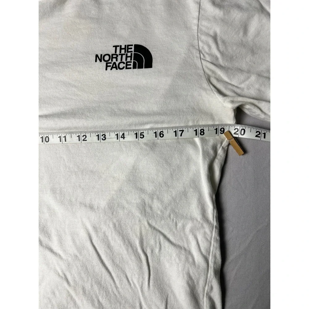 The North Face Mens White Long Sleeve Graphic Logo T-Shirt BX1HZ75 Size M